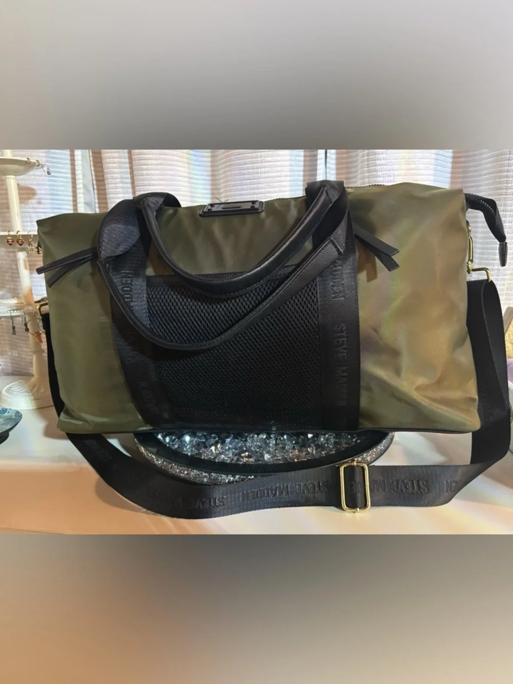 ✨ Steve Madden Sporty Chic Olive Green Duffel Bag ✨